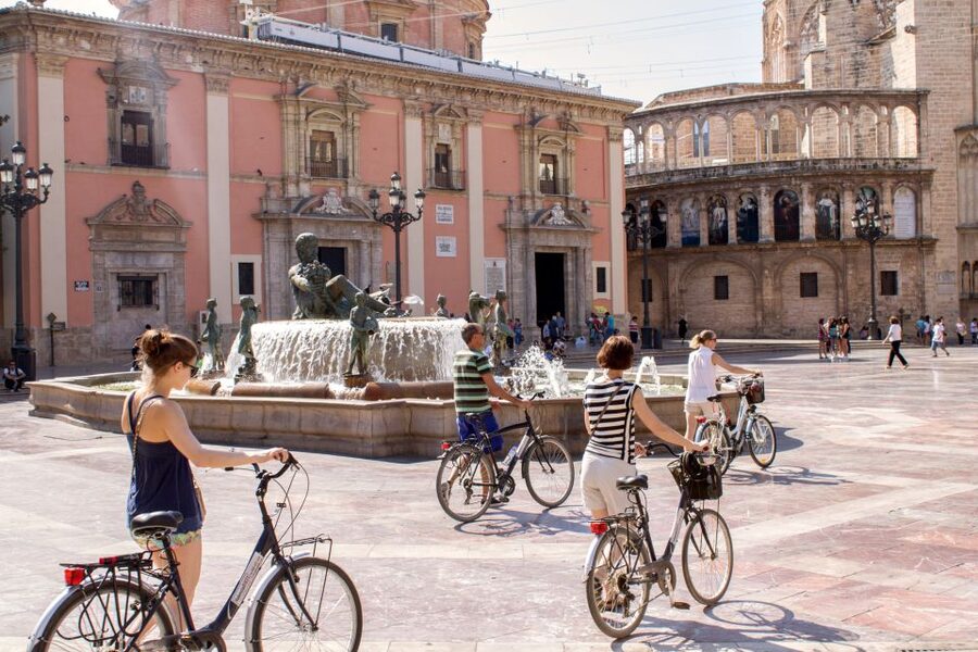 Valencia Bike Tour - Riding through the Turia Gardens