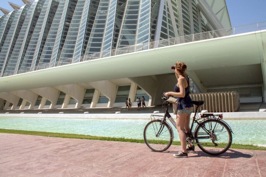 Valencia Bike Tour - Old Valencia beyond the towers