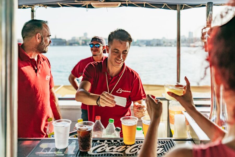 Valencia: Sunset or Daytime Catamaran Cruise with Drink - Drinks, music, and the mood onboard