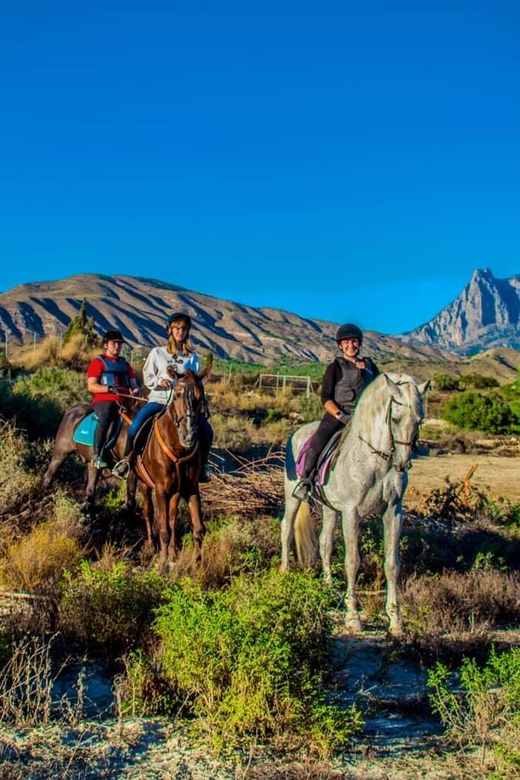 Villajoyosa Horseback Riding in the Mountains with sea views - What to wear and bring