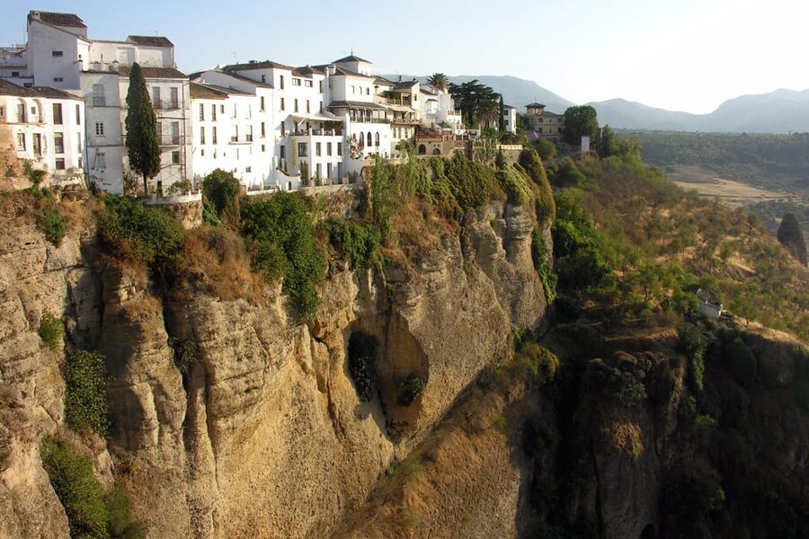 White Villages and Ronda Day Trip from Seville - Zahara de la Sierra: white walls below a castle